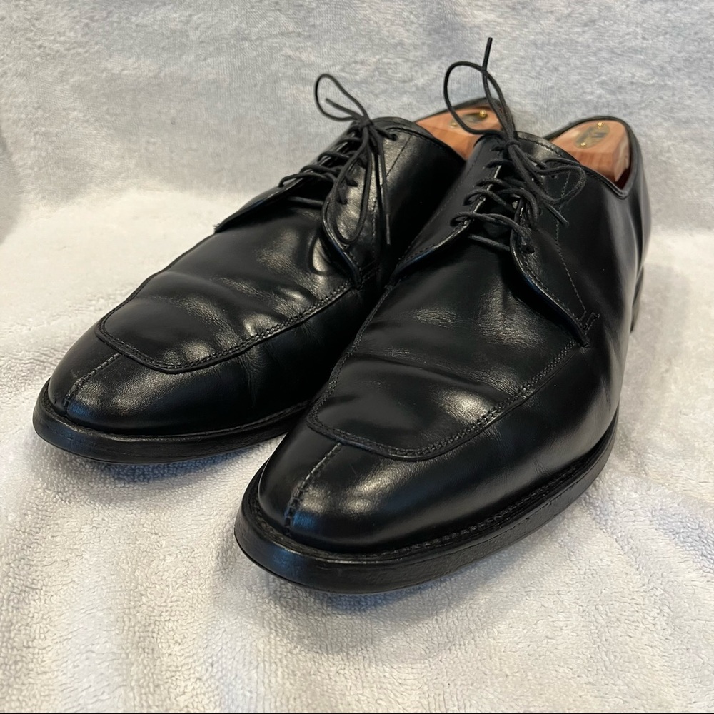 Allen Edmonds Delray Men's 12 A Black Split-Toe Derby Dress Shoes